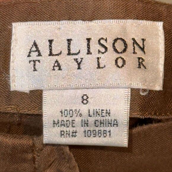 Allison Taylor Aline Ruffle 100% Linen Skirt - Picture 3 of 3